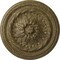 Ekena Millwork Wigan Ceiling Medallion, Hand-Painted Mississippi Mud Crackle, 16"OD x 2 1/4"P CM16WGMMC - alternate 1